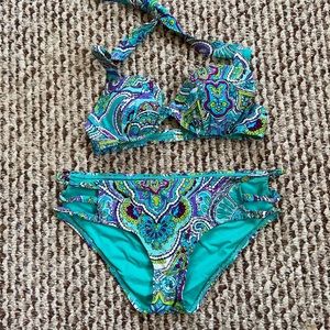 Aerie Blakely Bikini Set Paisley